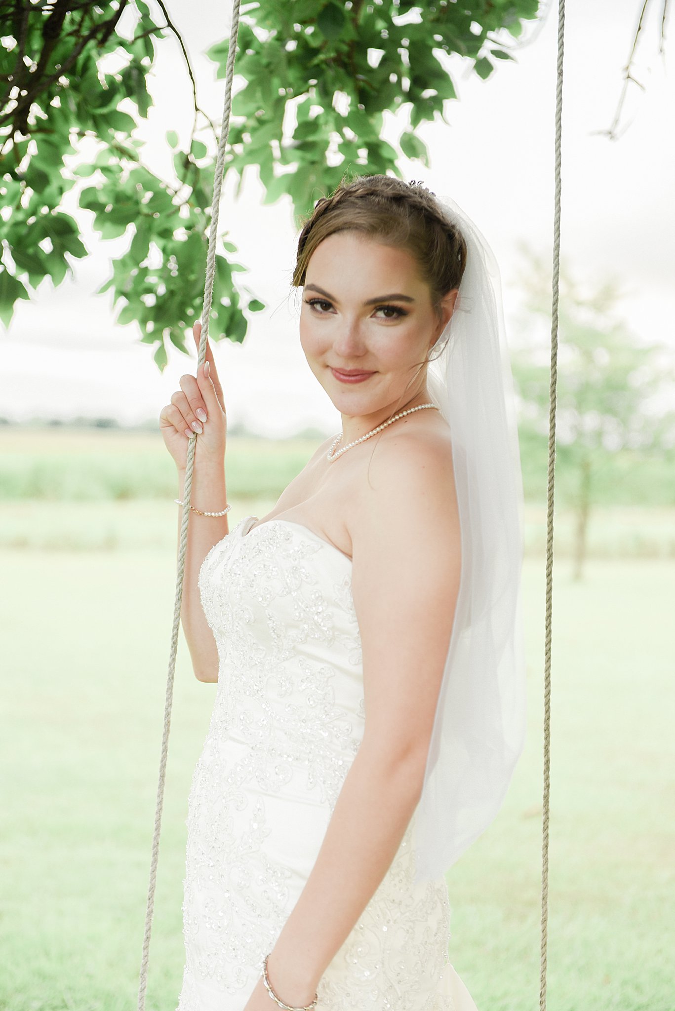 Bridal picture during Wren Farm Wedding
