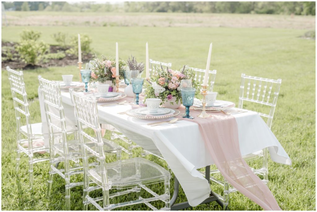 the table at the springtime vibes styled shoot 