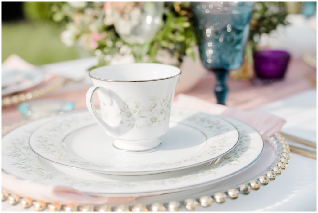 details on the table at a styled shoot 