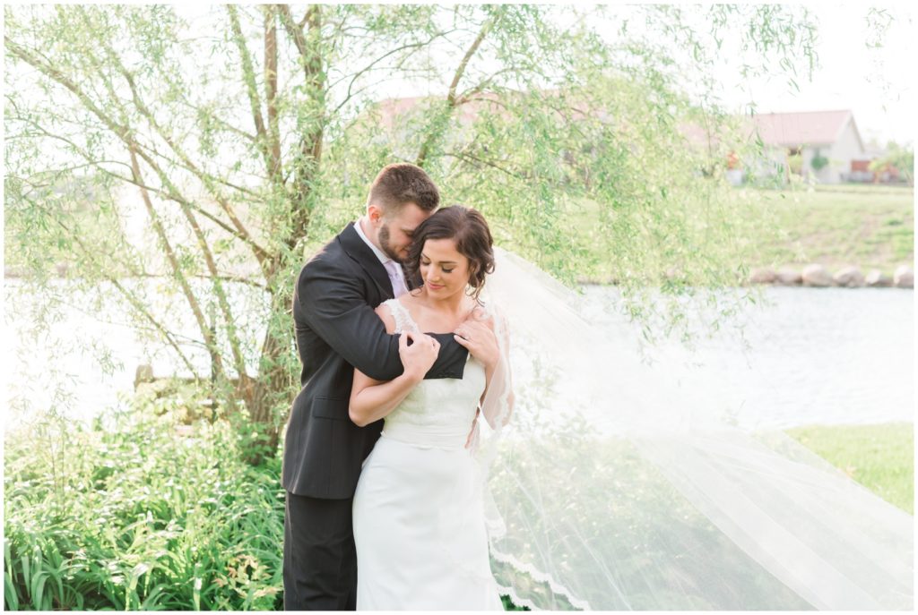 bride and groom models at cedar springs pavilion